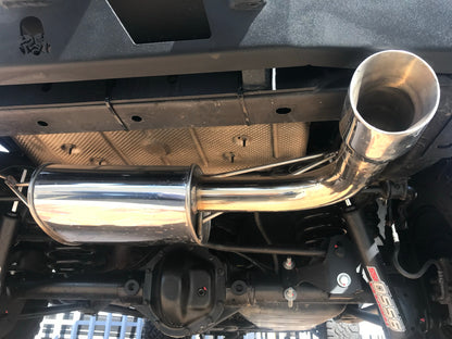 Free-Flow Stainless Steel Single Pipe Exhaust for JK/JKU (RETAIL BOX SELF-INSTALL)