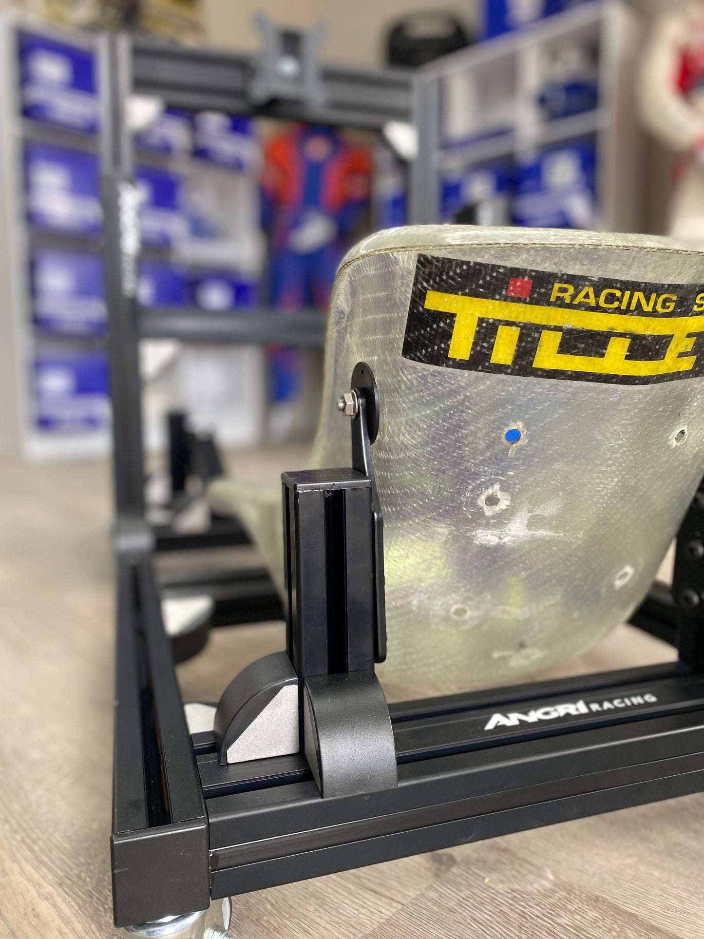 KARTPRO 'Black Series' KARTING SIM RIG (SNR Kart) with Integrated Screen Mount System