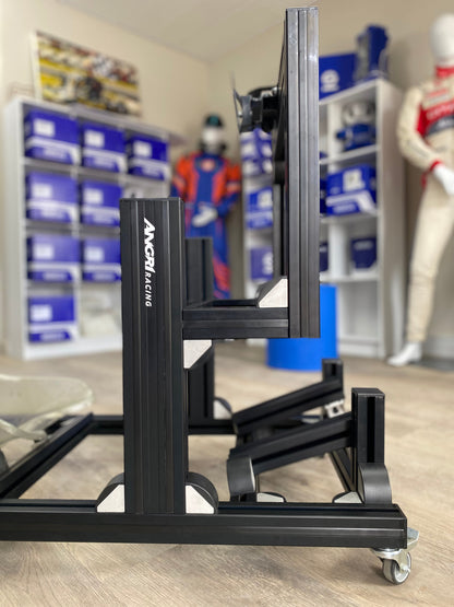 KARTPRO 'Black Series' KARTING SIM RIG (SNR Kart) with Integrated Screen Mount System