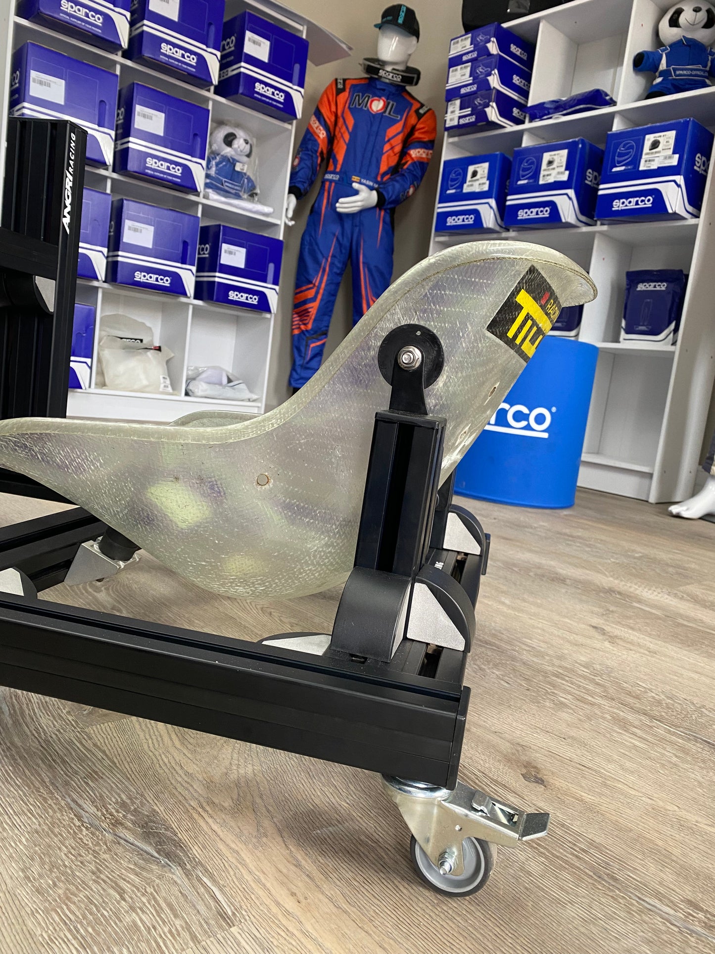 KARTPRO 'Black Series' KARTING SIM RIG (SNR Kart) with Integrated Screen Mount System
