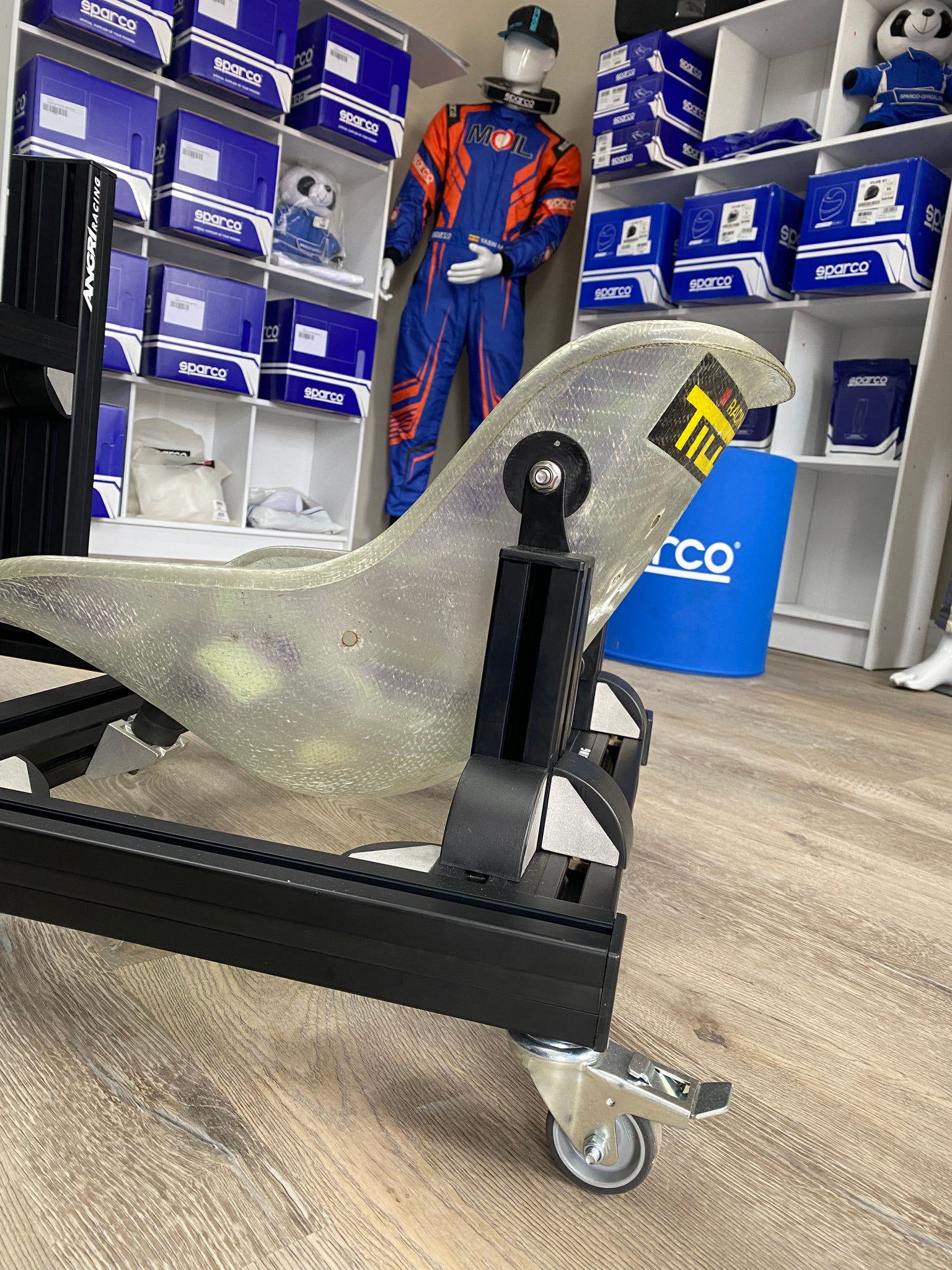 KARTPRO 'Black Series' KARTING SIM RIG (SNR Kart) with Integrated Scre ...