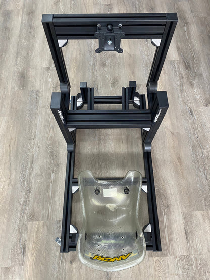 KARTPRO 'Black Series' KARTING SIM RIG (SNR Kart) with Integrated Screen Mount System