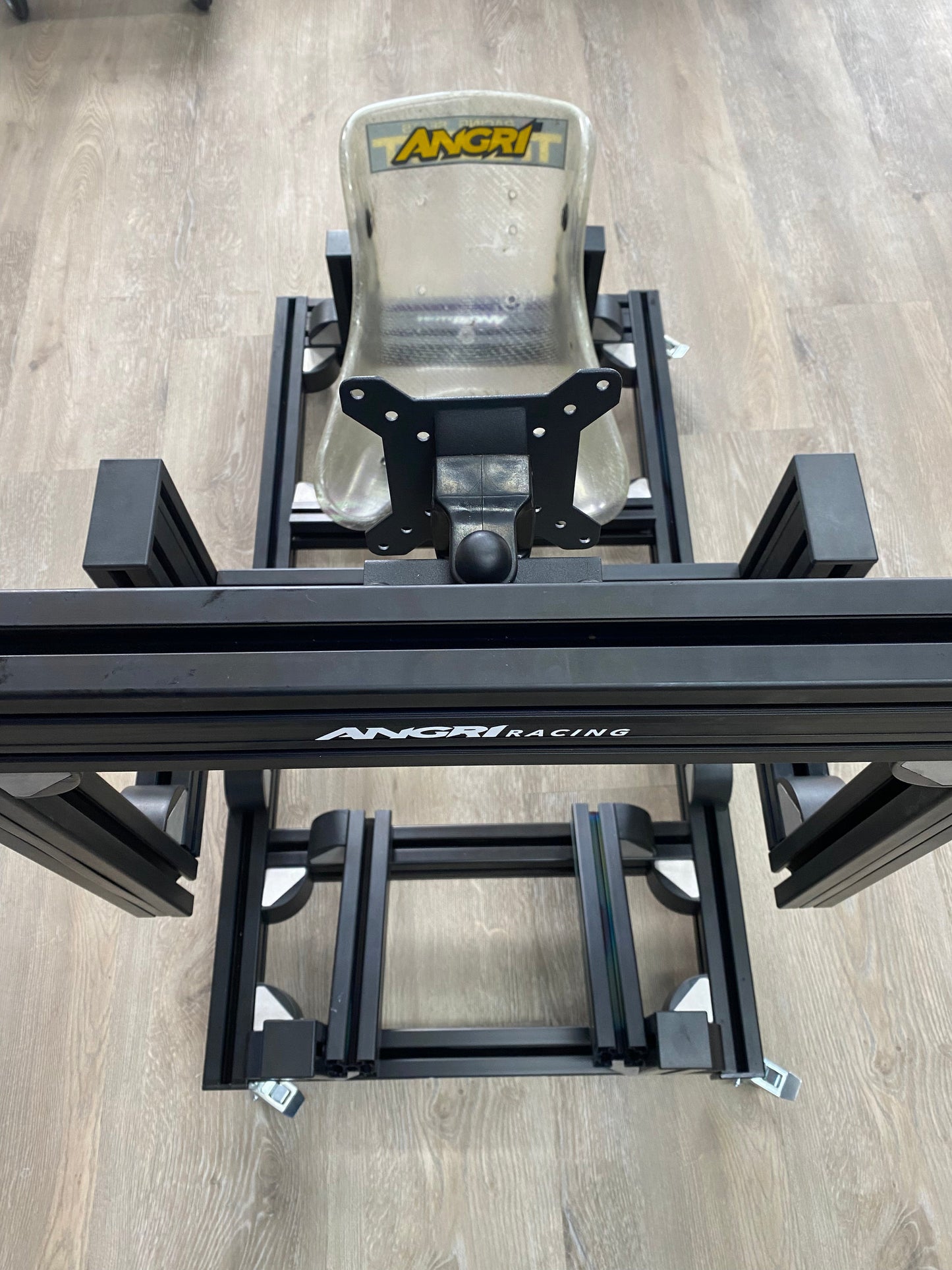KARTPRO 'Black Series' KARTING SIM RIG (SNR Kart) with Integrated Screen Mount System