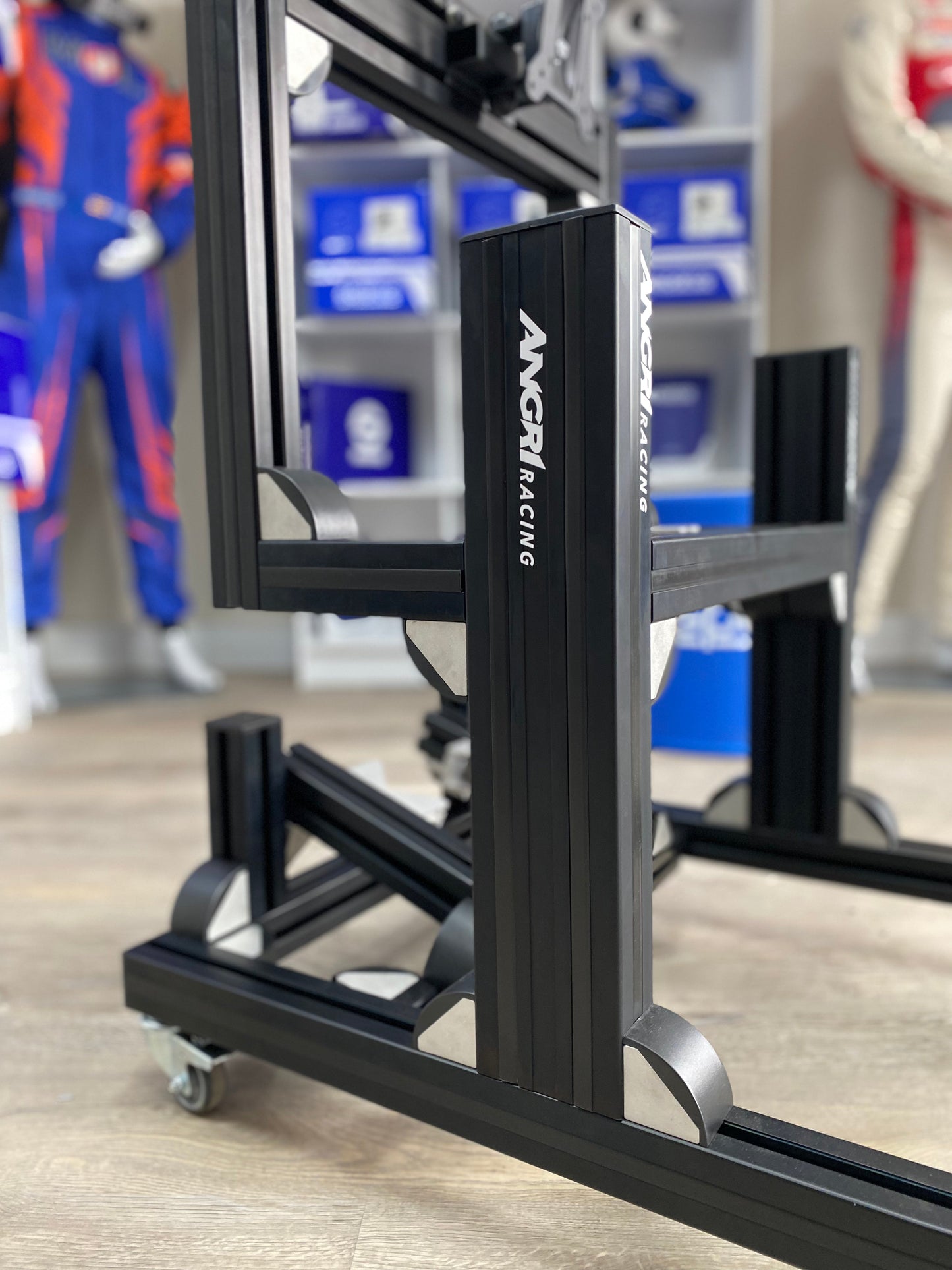 KARTPRO 'Black Series' KARTING SIM RIG (SNR Kart) with Integrated Screen Mount System