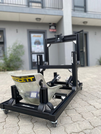 KARTPRO 'Black Series' KARTING SIM RIG (SNR Kart) with Integrated Screen Mount System