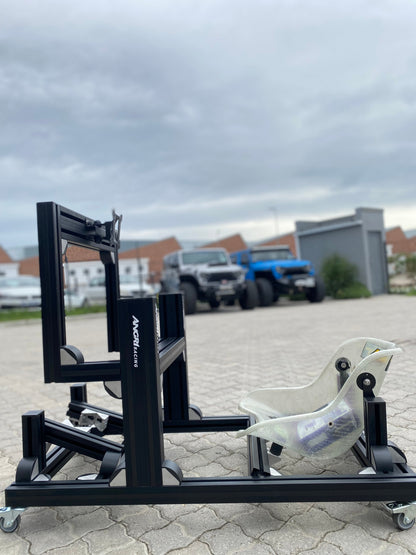 KARTPRO 'Black Series' KARTING SIM RIG (SNR Kart) with Integrated Screen Mount System