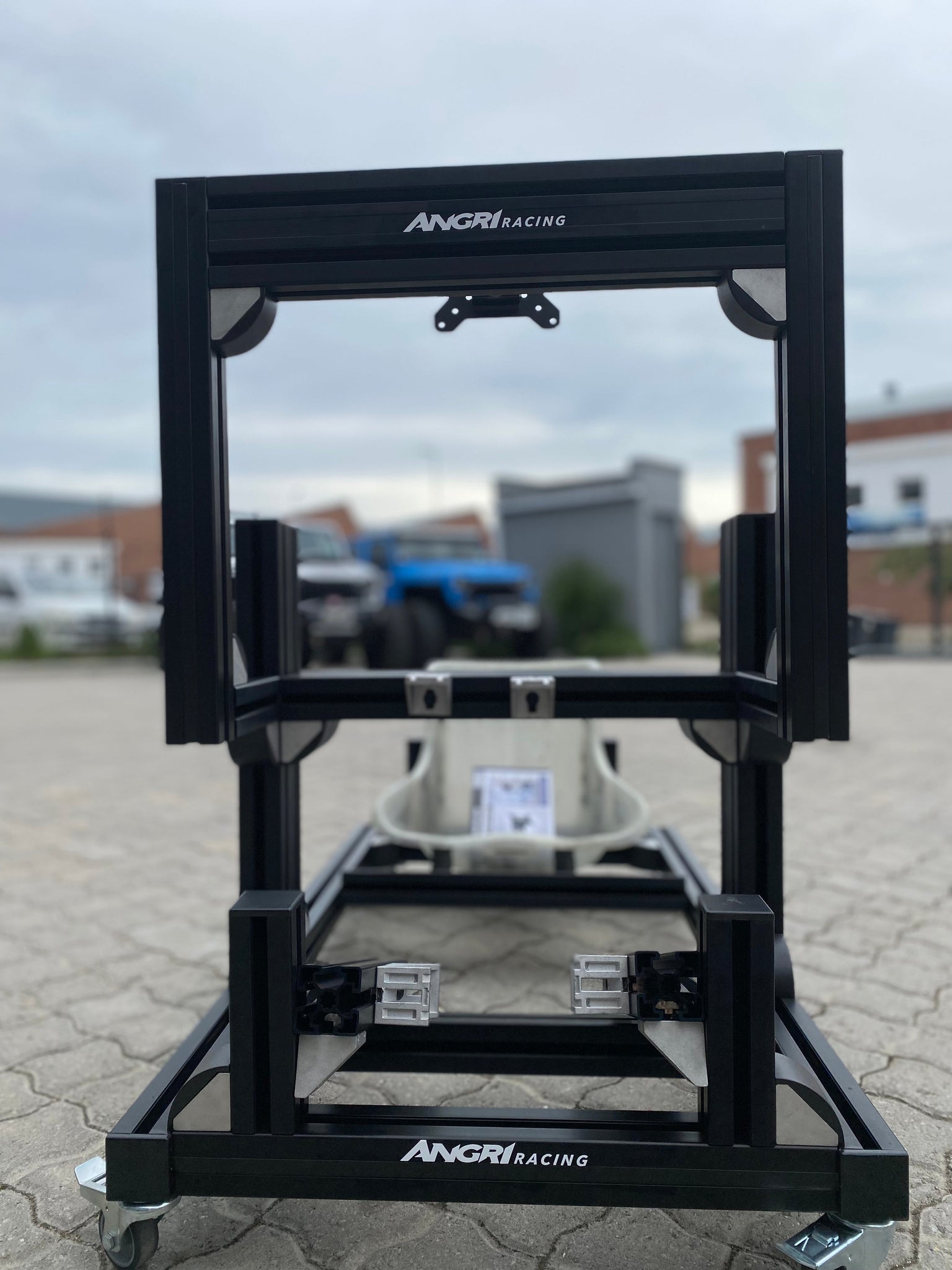 KARTPRO 'Black Series' KARTING SIM RIG (SNR Kart) with Integrated Scre ...