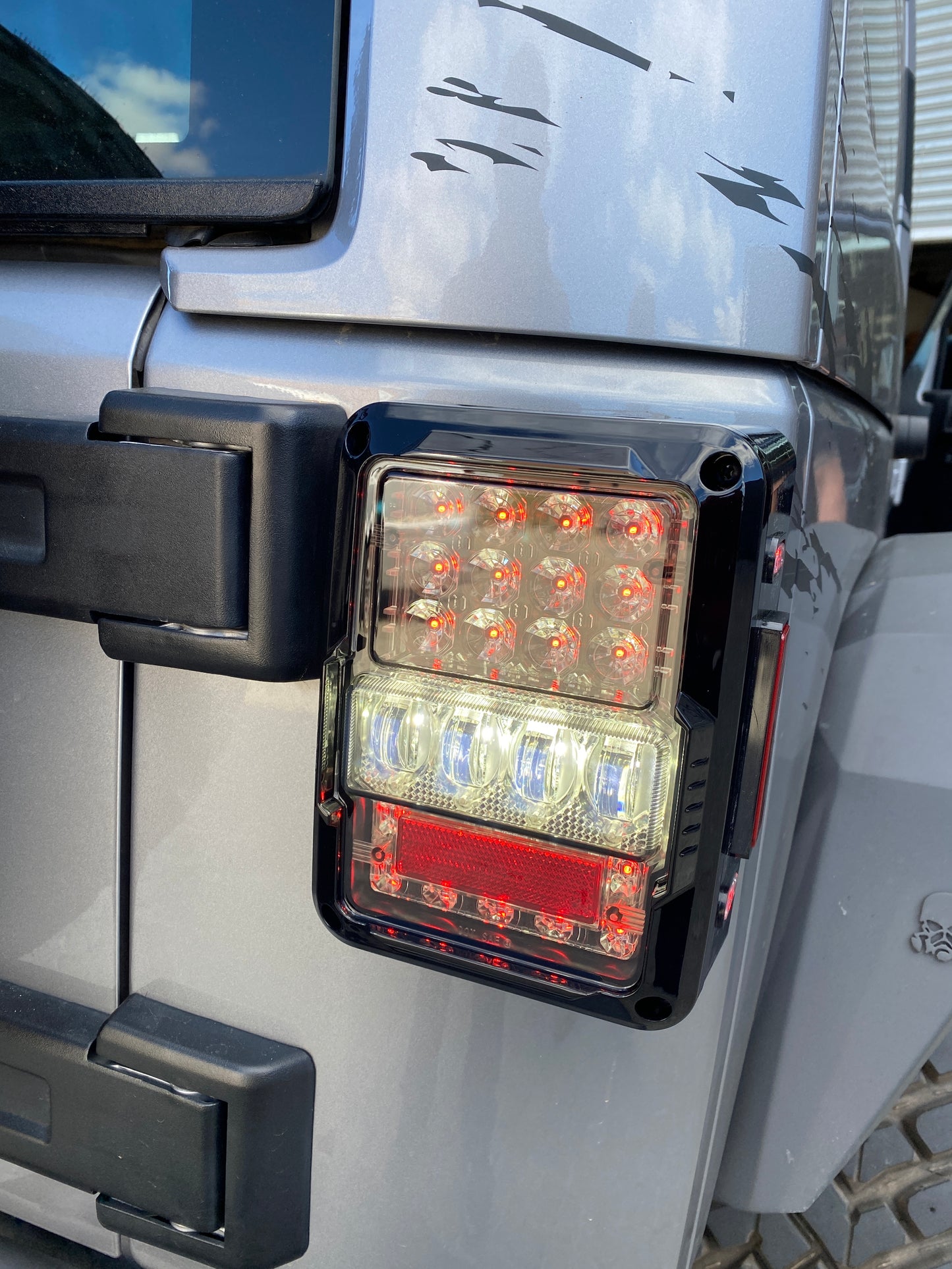 TAIL LIGHTS - SPIDER EYES LED replacement for Wrangler JK JKU (pair)