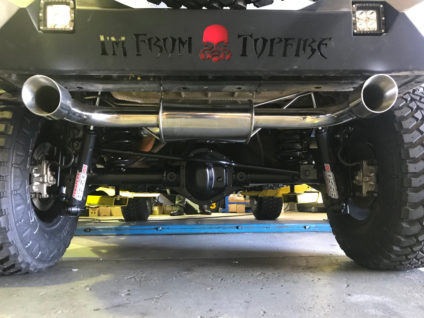Free-Flow Stainless Steel Dual Pipe Exhaust for Wrangler JK JKU (RETAIL BOX SELF-INSTALL)