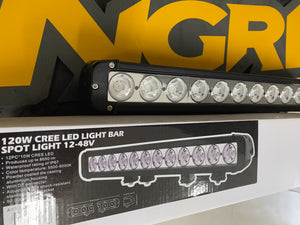 20" Light Bar - 120w Single Row CREE LED