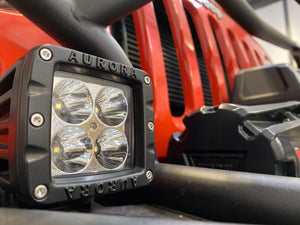 Aurora 12w 'AMBER' 2" Cube LED SPOT light (4 x 3w)
