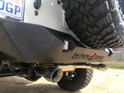 Free-Flow Stainless Steel Dual Pipe Exhaust for Wrangler JK JKU (RETAIL BOX SELF-INSTALL)