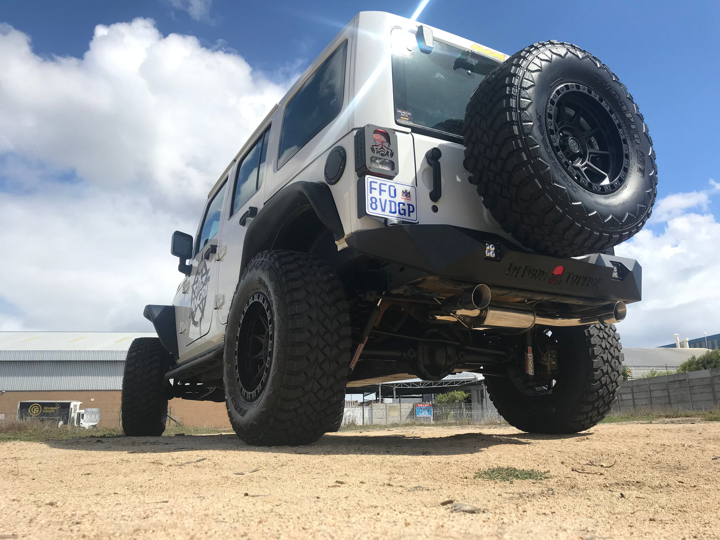 Free-Flow Stainless Steel Single Pipe Exhaust for JK/JKU (RETAIL BOX SELF-INSTALL)