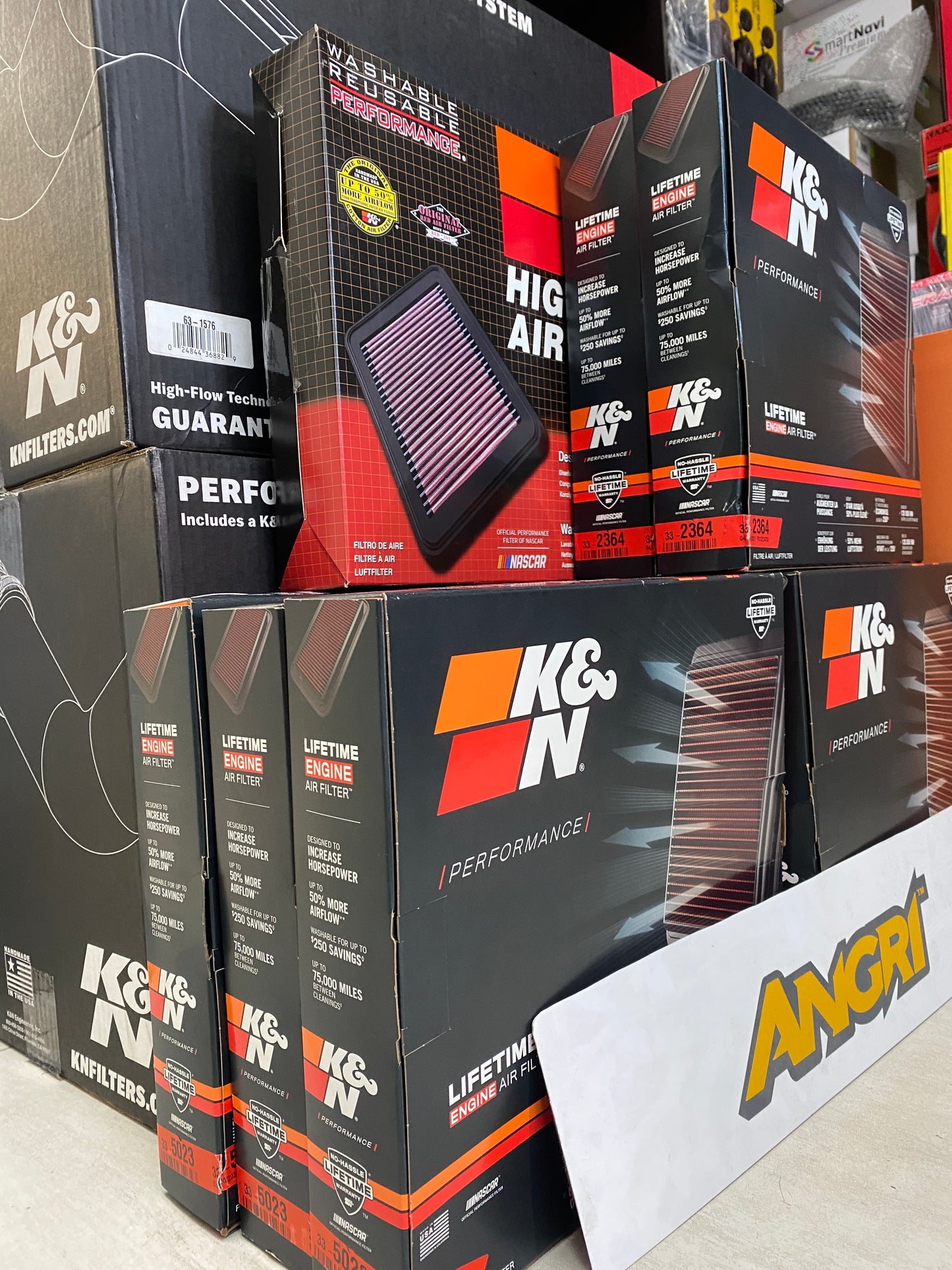 K&N REPLACEMENT AIR FILTER for JEEP Wrangler JK 2007-2018 Petrol 3.6L/3.8L (33-2364)