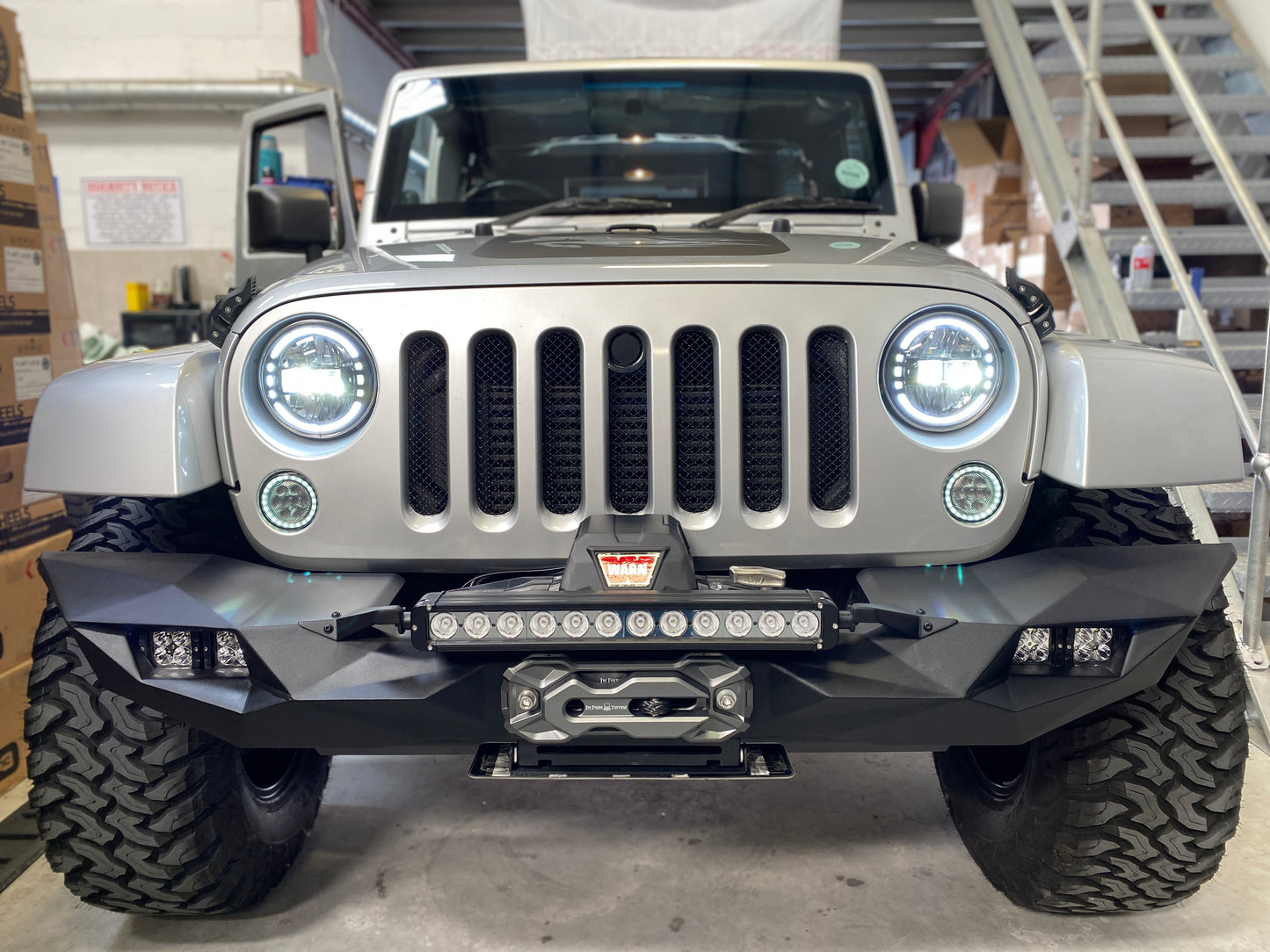 LED Headlights 'KONG JL-Style' with DRL for Wrangler JK JKU TJ (pair) A+ 'Philips' LED