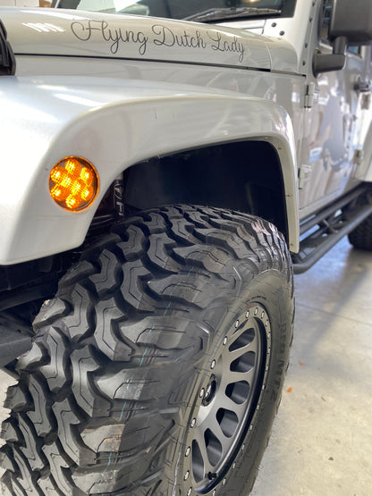 INDICATORS LED - Standard Fenders 'Flush Mount' for Wrangler JK JKU (pair)