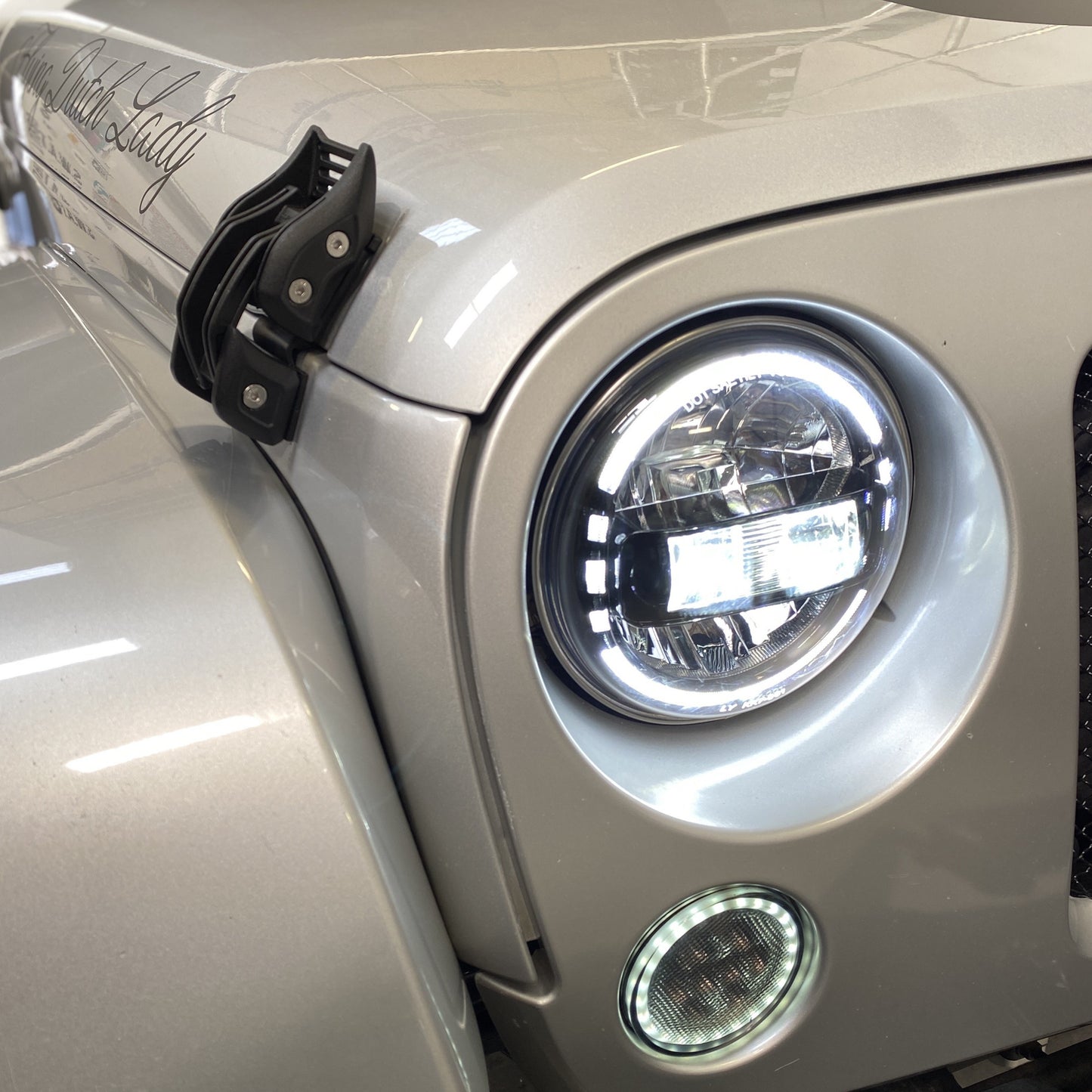 LED Headlights 'KONG' for Wrangler JL with DRL (pair with JL Adaptors) A+ 'Philips' LED
