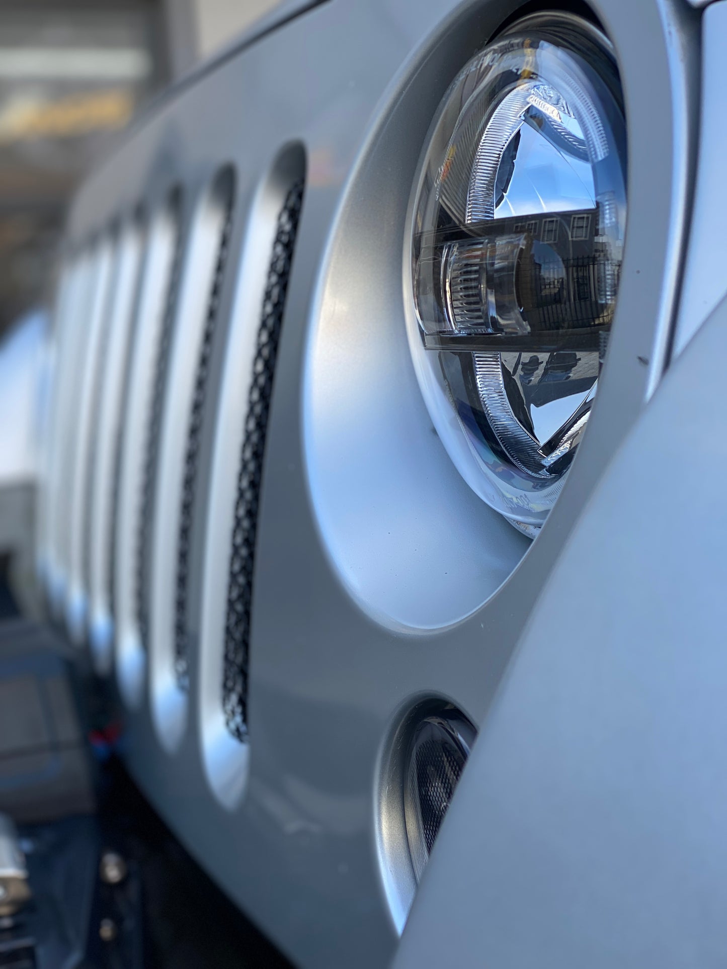 3D Grill Mesh / Radiator Protector for Wrangler JK JKU
