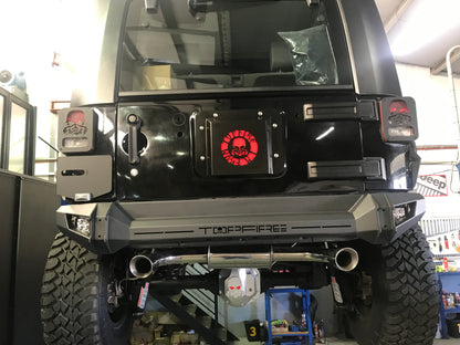 Free-Flow Stainless Steel Dual Pipe Exhaust for Wrangler JK JKU (RETAIL BOX SELF-INSTALL)