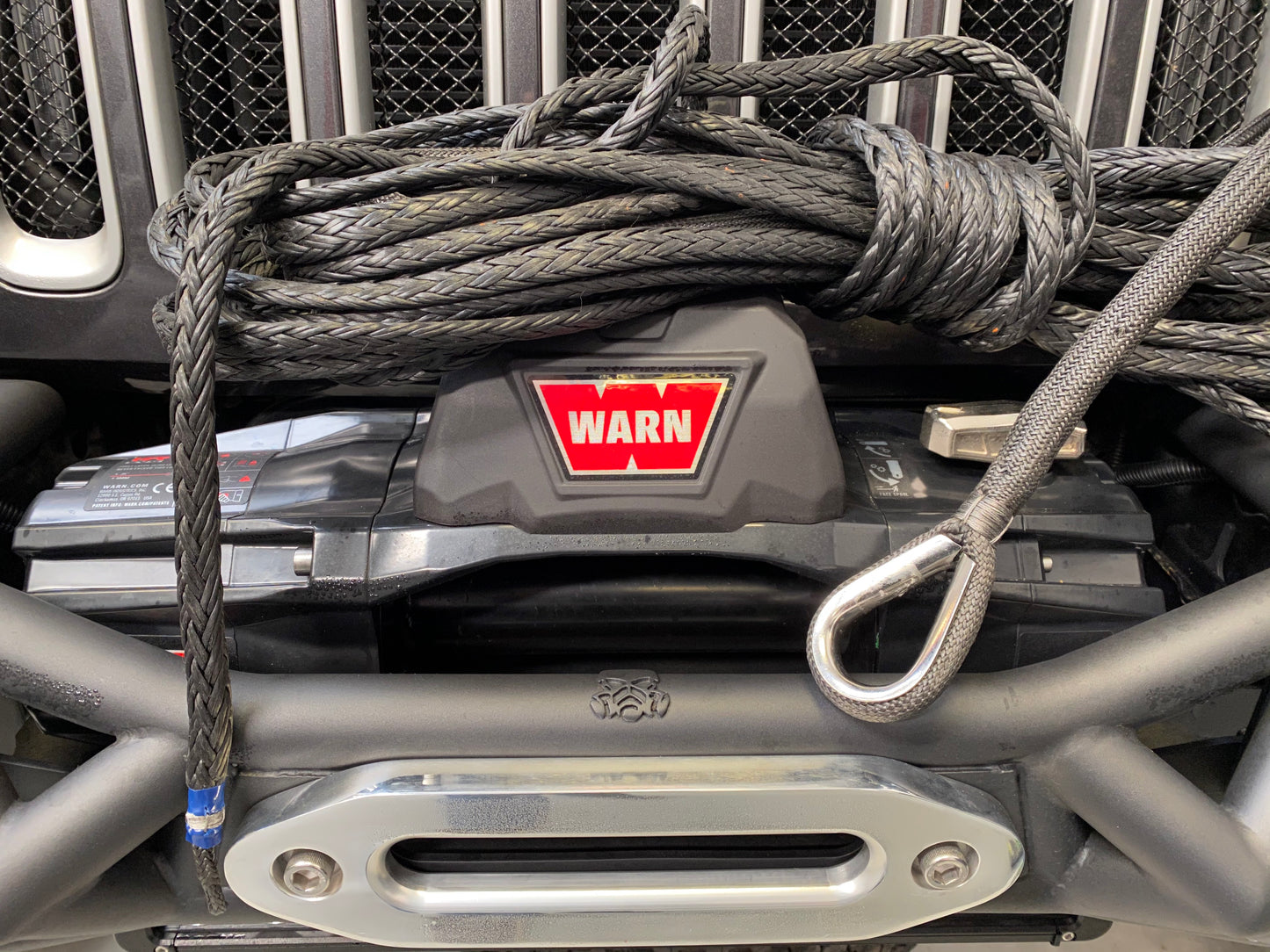 Synthetic ANGRi Winch Rope (BLACK) - HMPE 10T