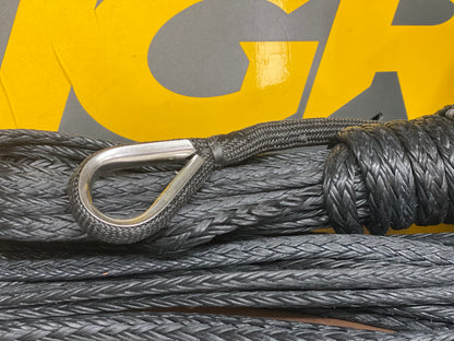 Synthetic ANGRi Winch Rope (BLACK) - HMPE 10T