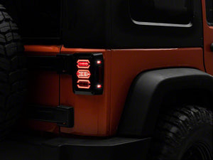 TAIL LIGHTS - HEX SMOKED LED replacement for Wrangler JK/JKU (pair)