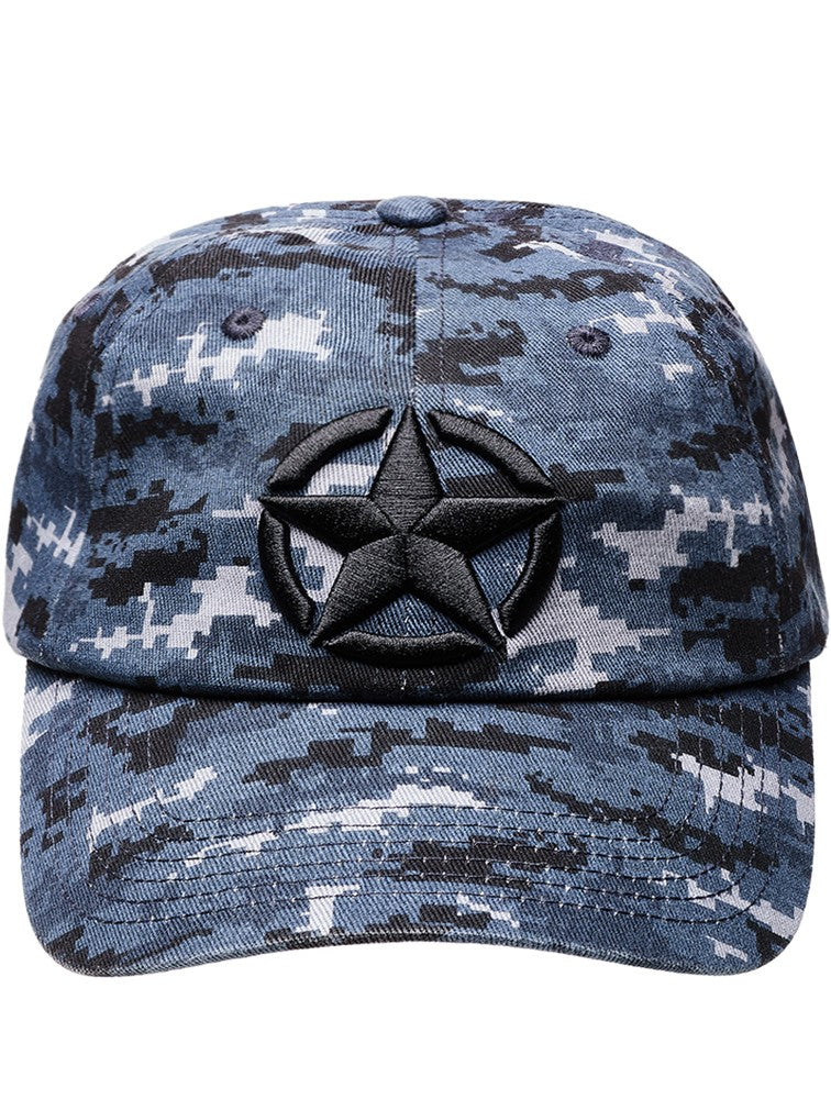 JEEP Woven STAR Camo Baseball Cap (Navy)
