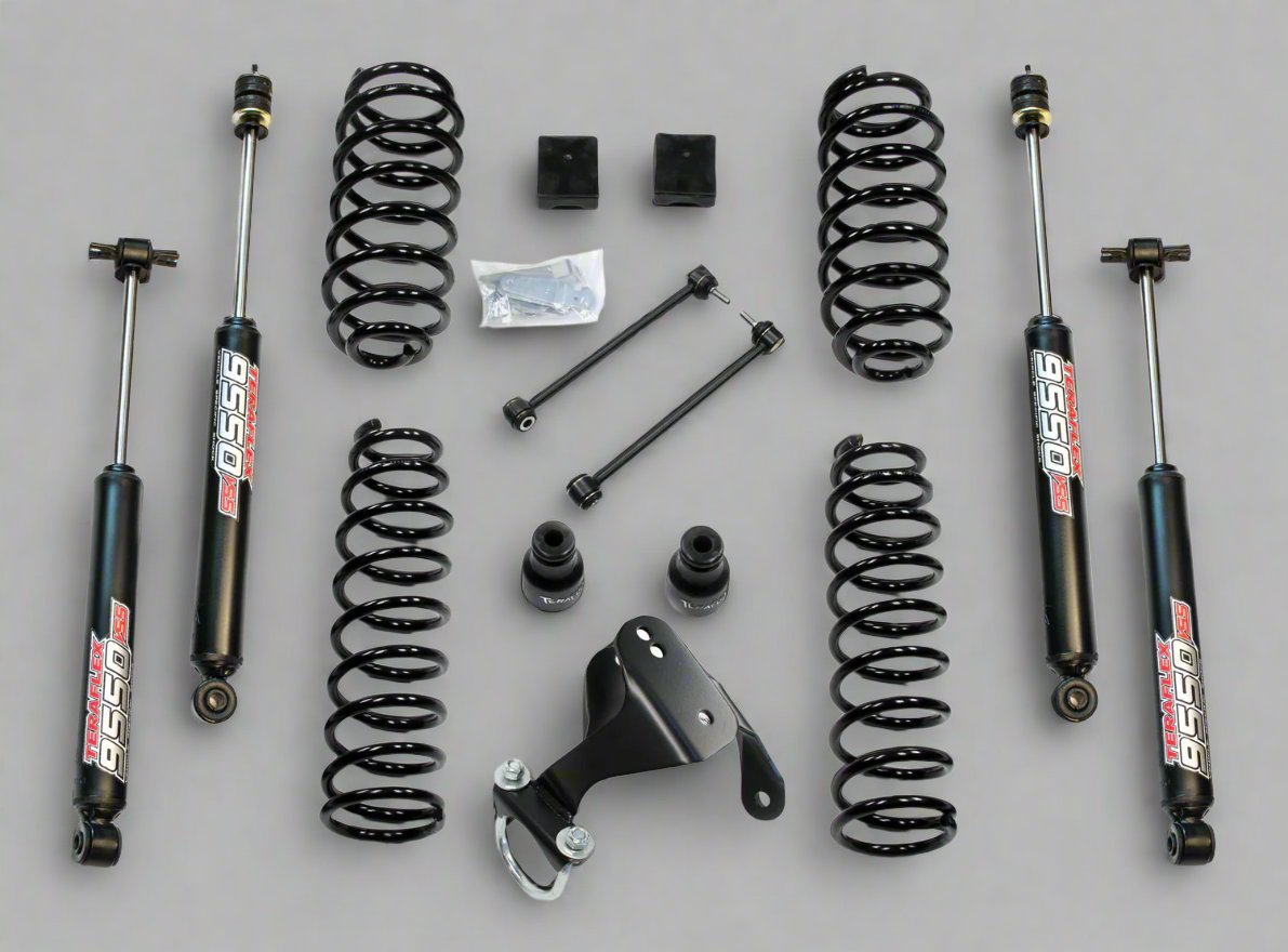 KIT ONLY: Teraflex 2.5" WRANGLER JK JKU Coil Lift System with 9550 Shocks