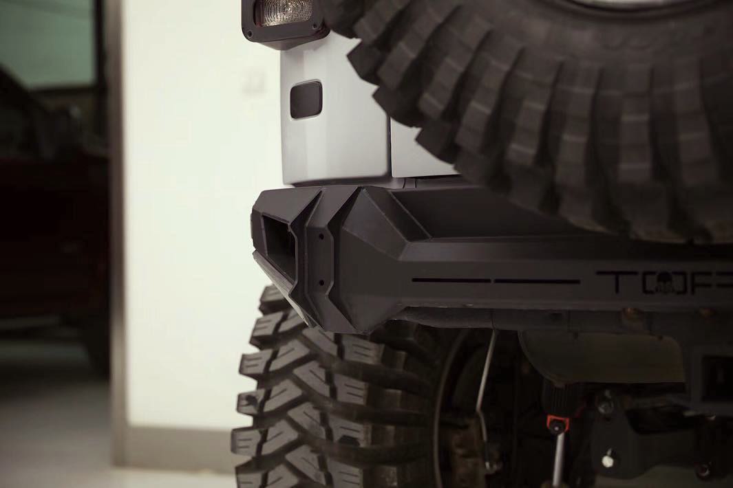 Topfire Marauder IV Stainless Steel / Steel Rear Bumper for Wrangler JK JKU