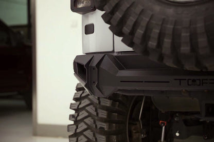 Topfire Marauder IV Stainless Steel / Steel Rear Bumper for Wrangler JK JKU