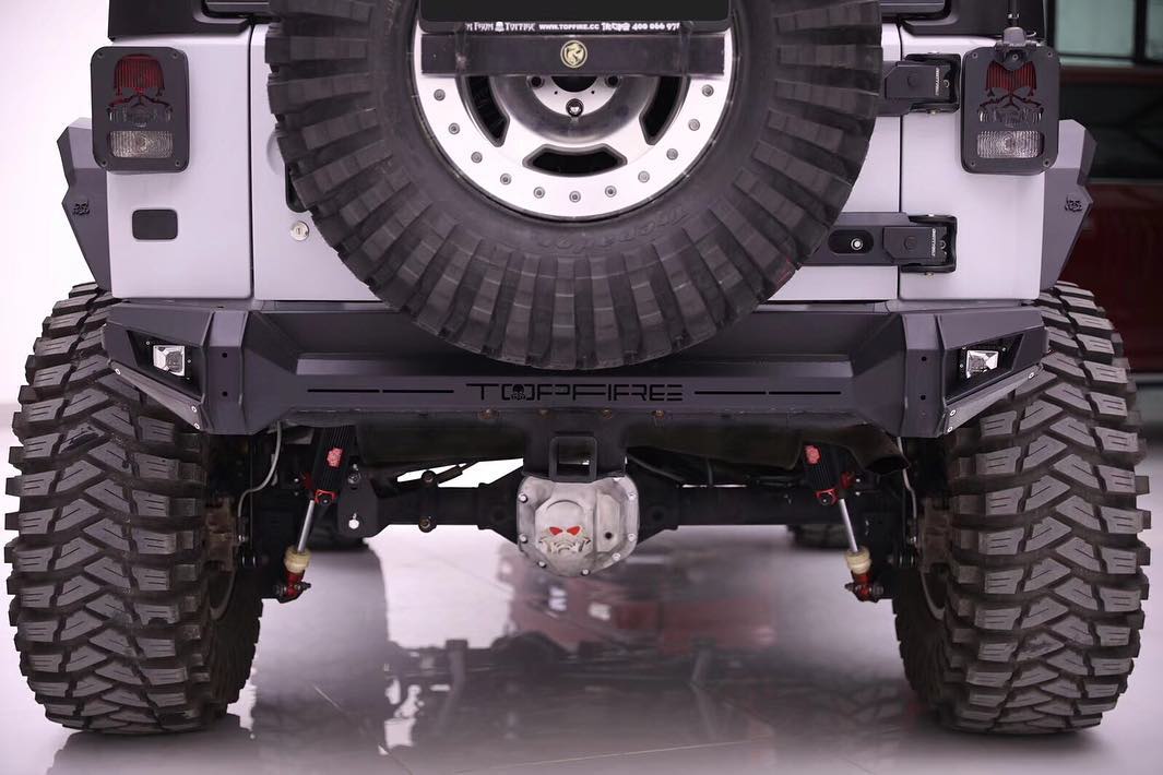 Topfire Marauder IV Stainless Steel / Steel Rear Bumper for Wrangler JK JKU