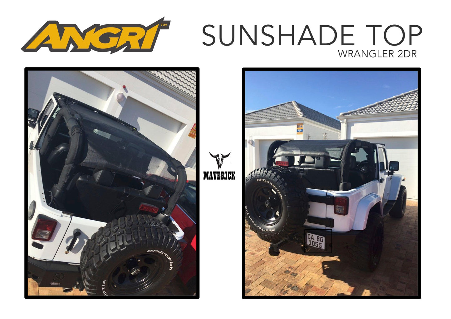 Sunshade Top - by Maverick for Wrangler JK / JKU / JL / JLU 3.6 / TJ / GLADIATOR