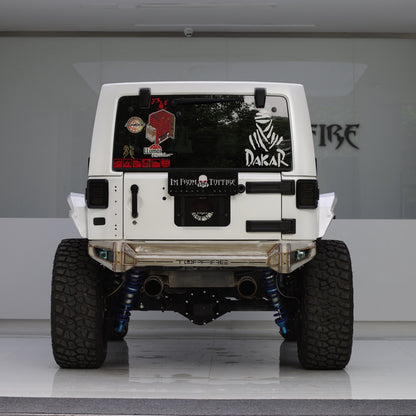 Topfire Marauder IV Stainless Steel / Steel Rear Bumper for Wrangler JK JKU