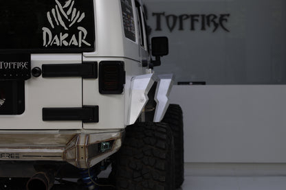 Topfire Marauder IV Stainless Steel / Steel Rear Bumper for Wrangler JK JKU