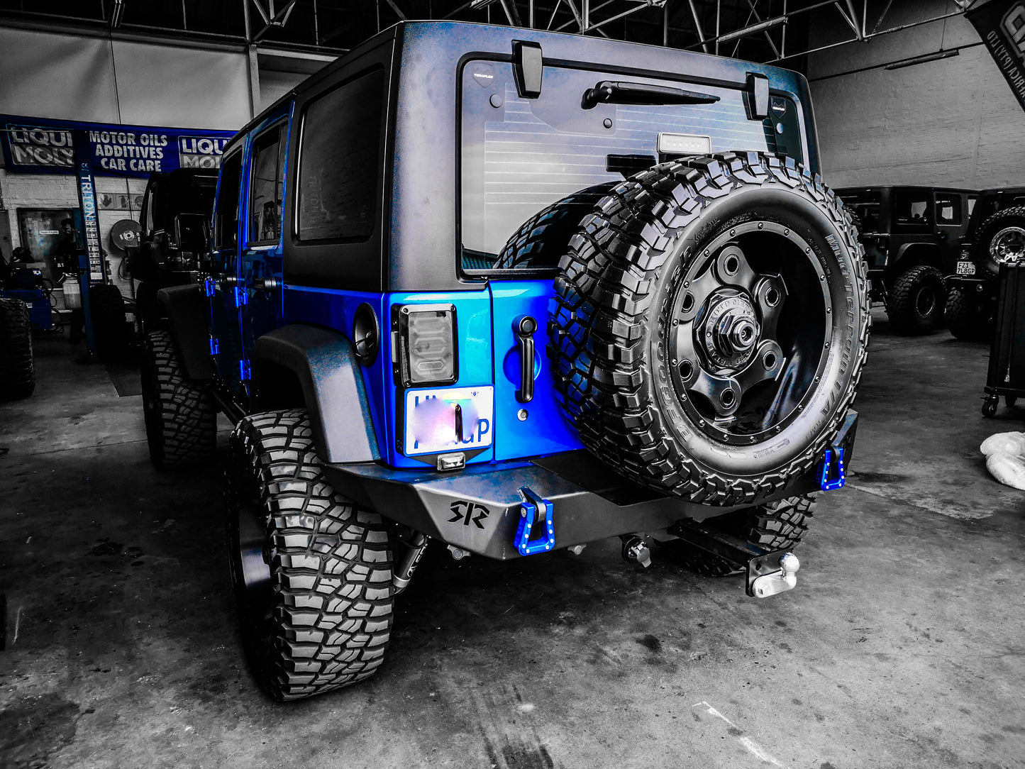 RockRage EXPLORER Full Rear Bumper for Wrangler JK / JKU