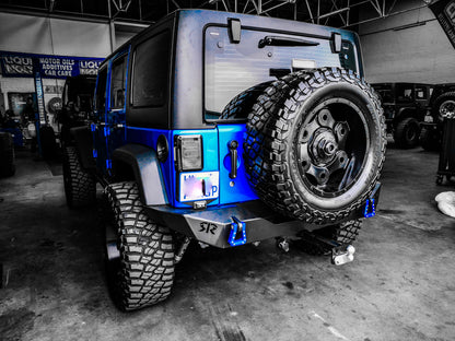 RockRage EXPLORER Full Rear Bumper for Wrangler JK / JKU