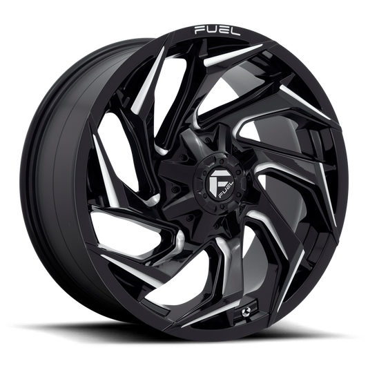 FUEL OFFROAD 'REACTION' 20" D753 - Gloss Black Mill 20" Rims -18 (set of 5 Jeep 5x127/114)
