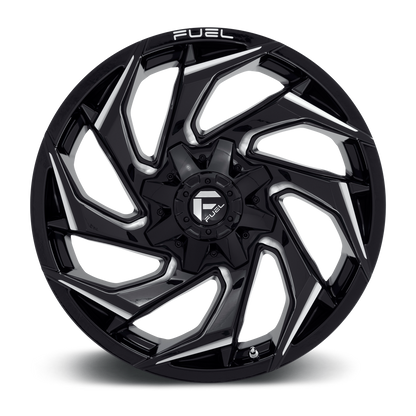 FUEL OFFROAD 'REACTION' 20" D753 - Gloss Black Mill 20" Rims -18 (set of 5 Jeep 5x127/114)