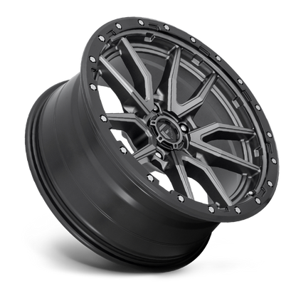FUEL OFFROAD 'REBEL' 18" Rims D680 for Land Cruiser (Matt Anthracite with Black Ring) 9J +20 (set of 5 LC 5x150)