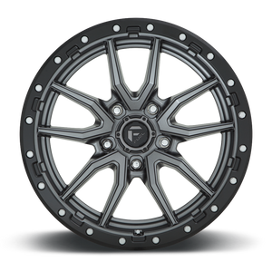FUEL OFFROAD 'REBEL' 18" Rims D680 for Land Cruiser (Matt Anthracite with Black Ring) 9J +20 (set of 5 LC 5x150)