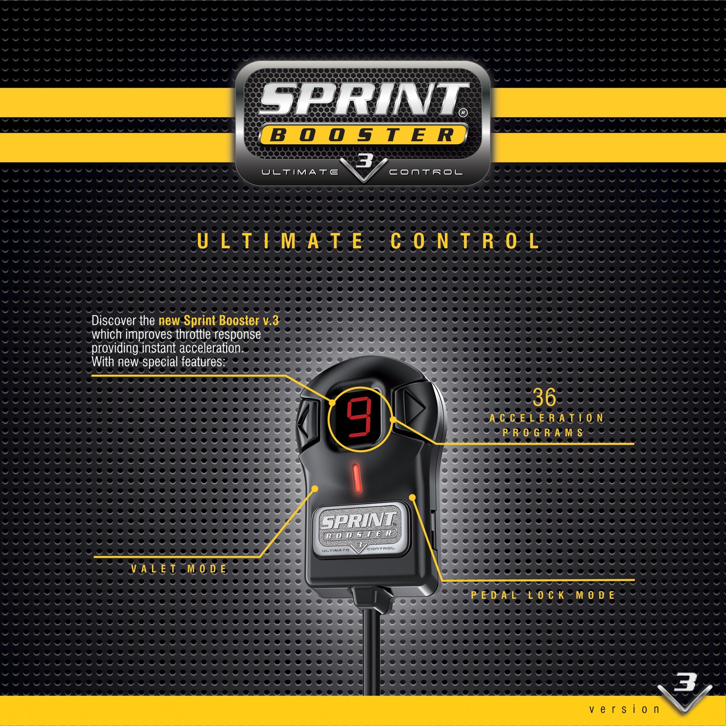 SPRINTBOOSTER 3 - Pedal controller for Ford Ranger, Focus, Land Rover and more (RSBD604)