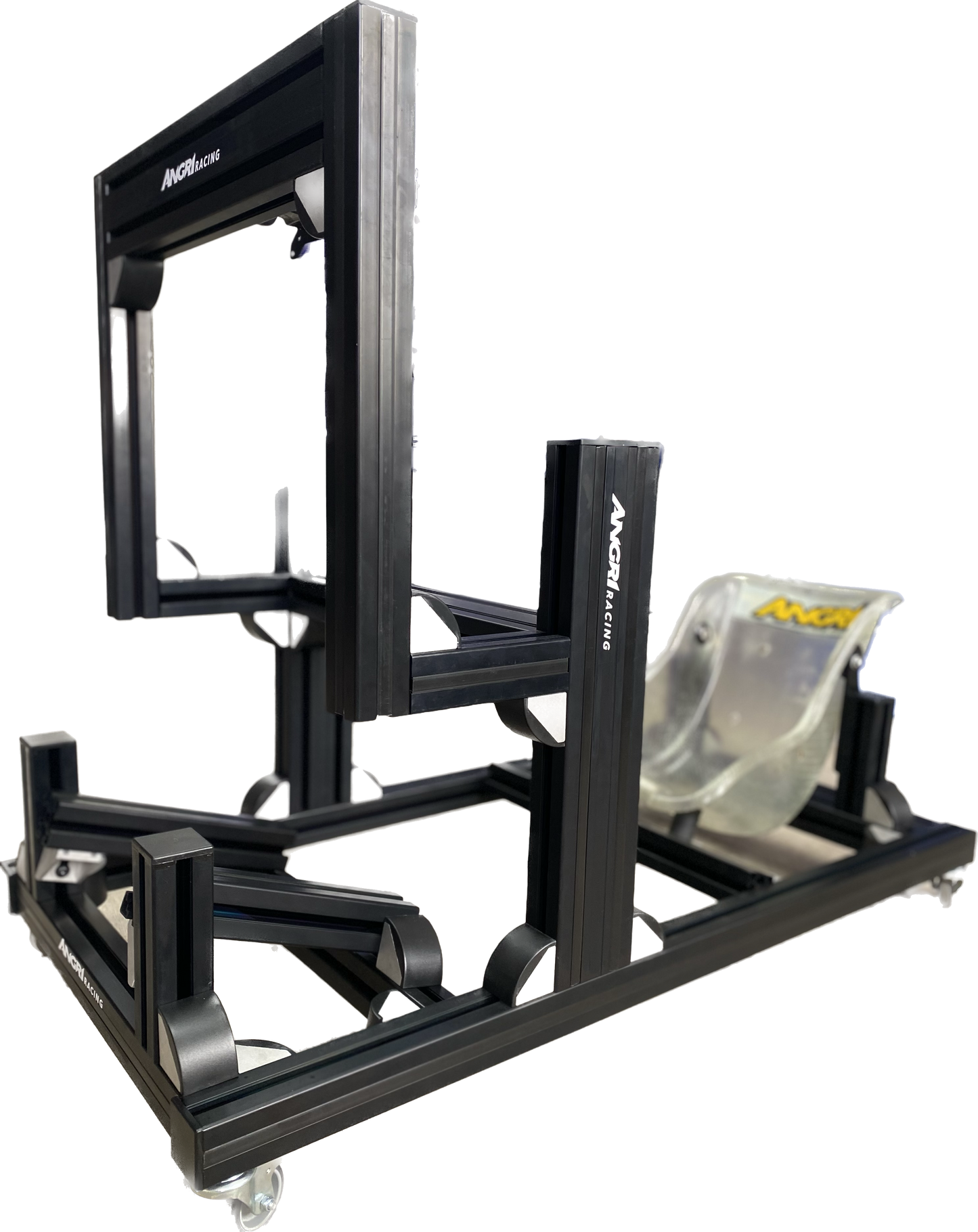 KARTPRO 'Black Series' KARTING SIM RIG (SNR Kart) with Integrated Screen Mount System