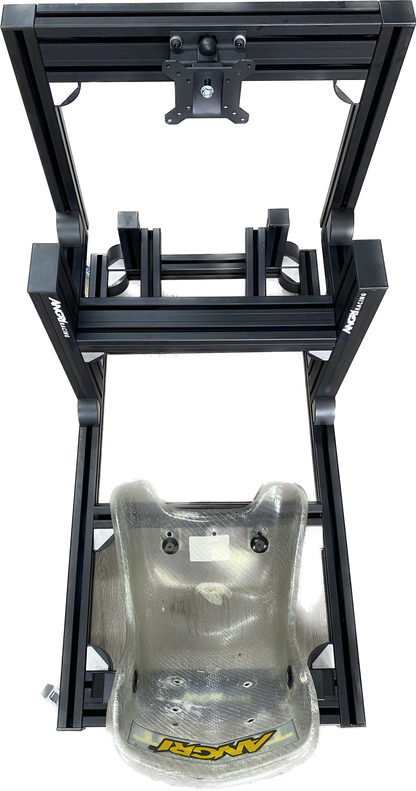 KARTPRO 'Black Series' KARTING SIM RIG (SNR Kart) with Integrated Screen Mount System