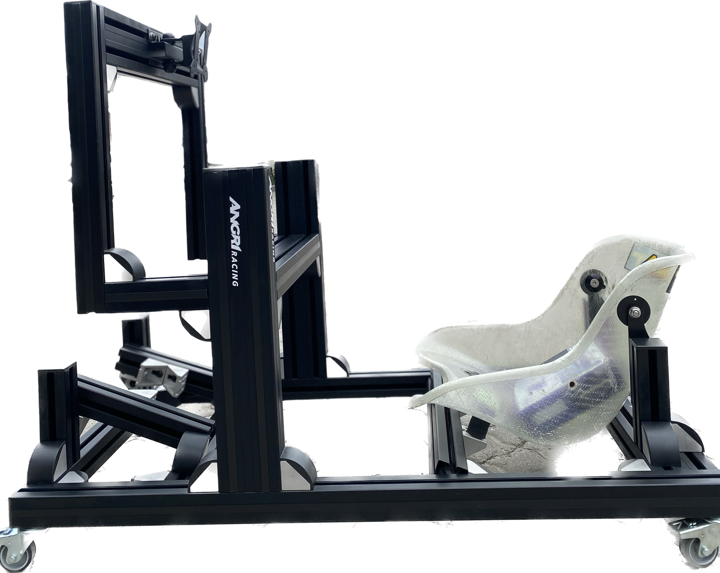 KARTPRO 'Black Series' KARTING SIM RIG (SNR Kart) with Integrated Screen Mount System