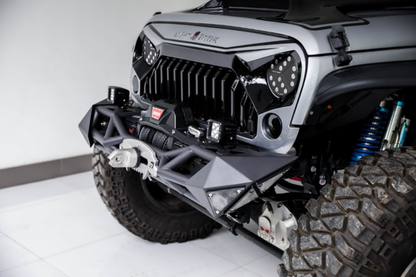 Topfire Fragment II Stainless Steel Front Bumper (Stubby) for Wrangler JK JKU