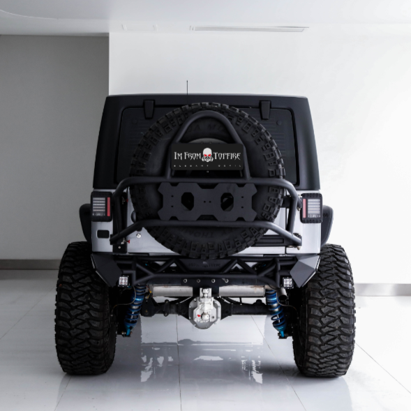 Topfire Fragment II Stainless Steel Rear Bumper (Shorty) for Wrangler JK JKU