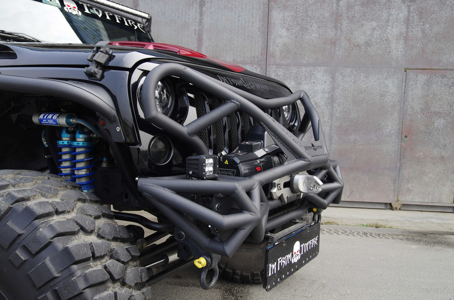 Topfire Wilder III Stainless Steel Front Bumper for Wrangler JK JKU