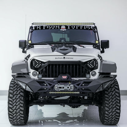 Topfire Fragment II Stainless Steel Front Bumper (Long) for Wrangler JK JKU