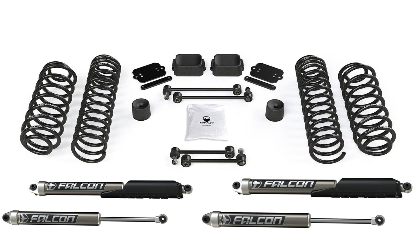 KIT ONLY: Teraflex 2.5" Coil Lift System, FALCON SP2 2.1 Shocks - for Wrangler JL 2DR / JLU 4DR (2019+)