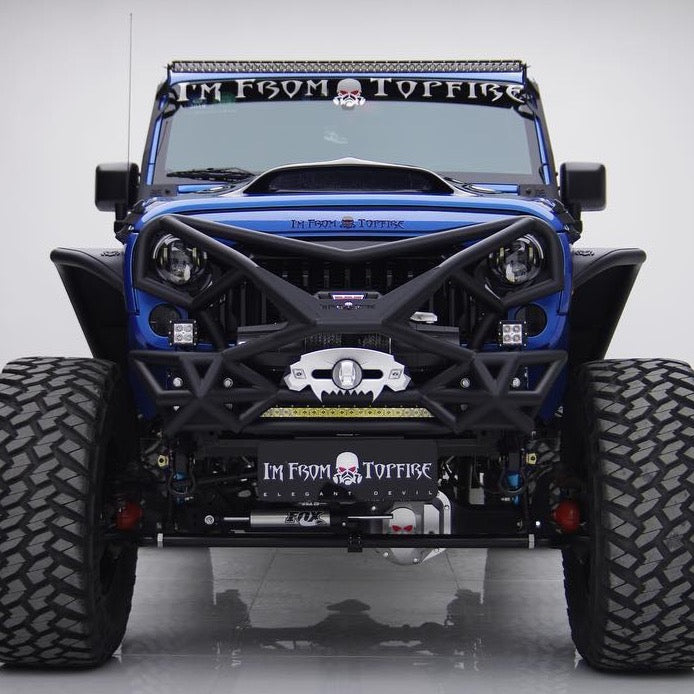 Topfire Wilder III Stainless Steel Front Bumper for Wrangler JK JKU